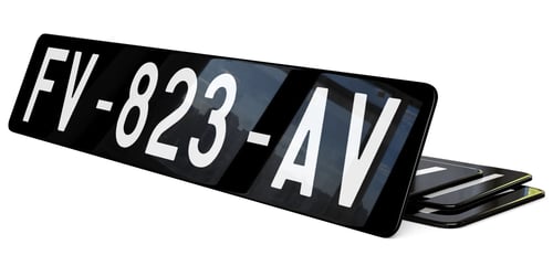 Plaque immatriculation Collection 45,5x10 cm