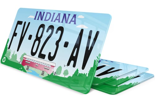 Plaque immatriculation Indiana 2 USA 30x15