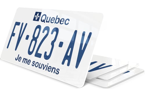 Plaque immatriculation Quebec je me souviens USA 30x15