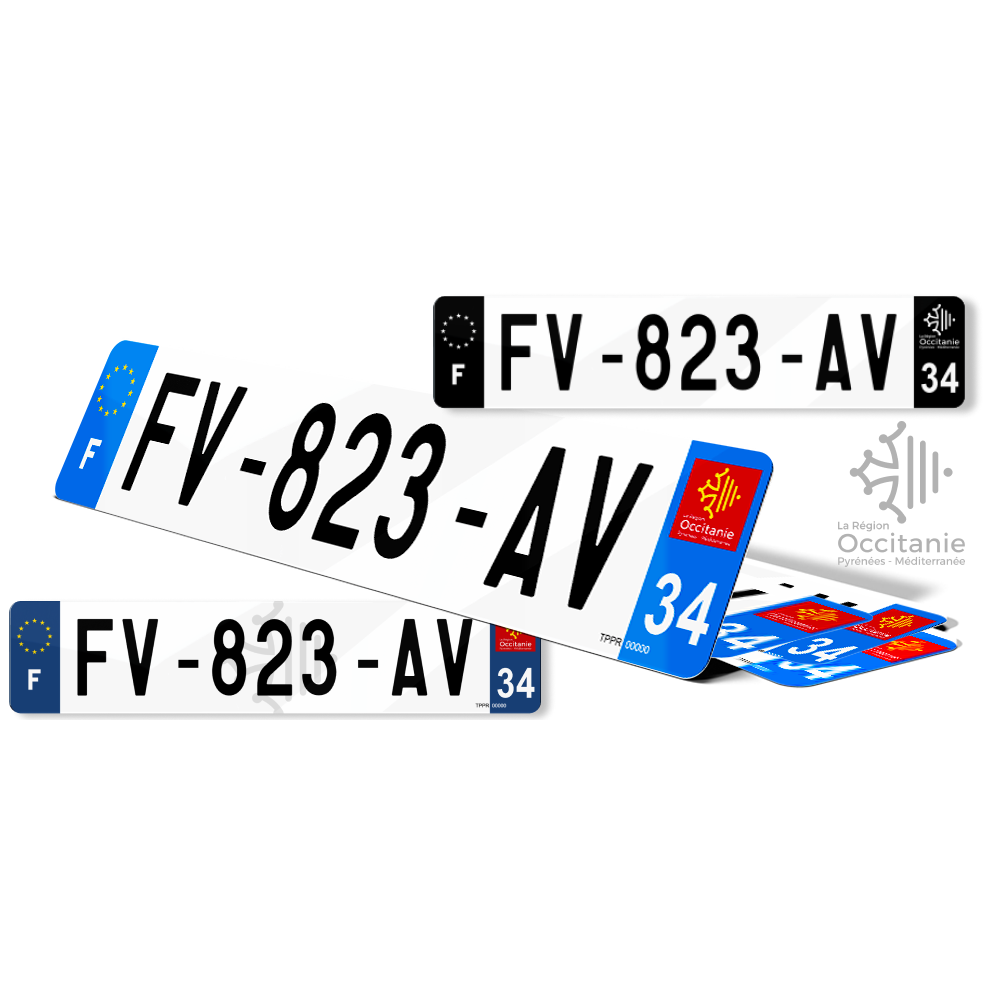 Plaque d'immatriculation de l'Hérault 34 en 3 clics Plaque Immat