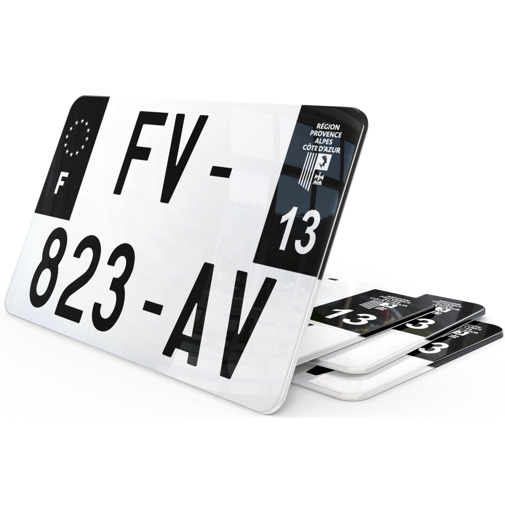 Plaque Immatriculation Quad Noire Plaque Immat