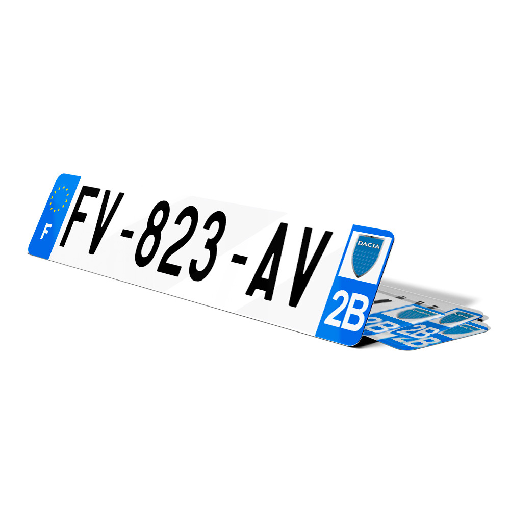 2 Feux LED Plaque Immatriculation Pour Dacia Duster/Lodgy/Logan - Blanc Froid 6000K, Canbus Sans Erreur, 18 SMD