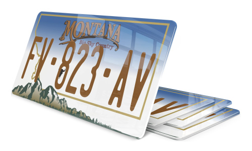 Plaque immatriculation Montana 2 USA 30x15