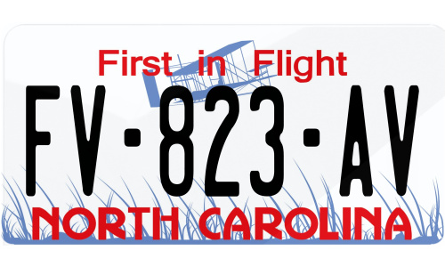 Plaque immatriculation North Carolina USA 30x15cm