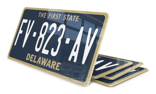 Plaque immatriculation Delaware USA 30x15