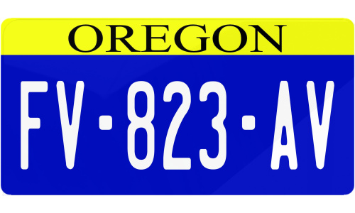 Plaque immatriculation Oregon USA 30x15cm