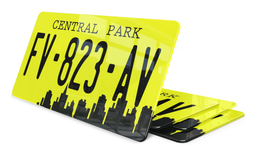 Plaque immatriculation NY Central Park USA 30x15cm