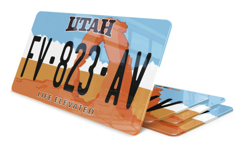 Plaque immatriculation Utah USA 30x15