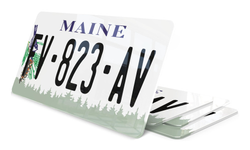 Plaque immatriculation Maine 2 USA 30x15