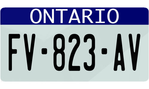 Plaque immatriculation Ontario USA 30x15cm