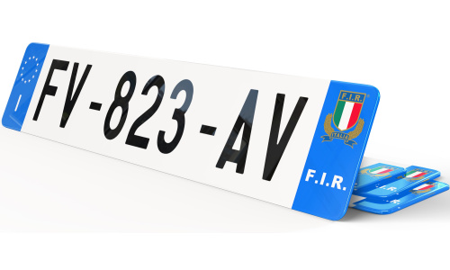 Plaque immatriculation FIR italie
