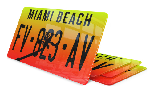 Plaque immatriculation Miami Beach USA 30x15cm