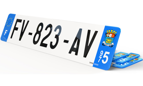 Plaque immatriculation Saint Pierre et Miquelon