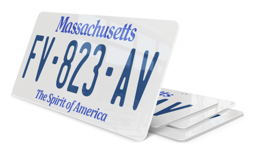 Plaque immatriculation Massachusetts USA 30x15