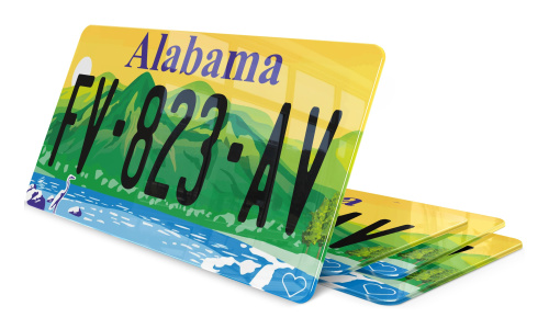 Plaque immatriculation Alabama 2 USA 30x15