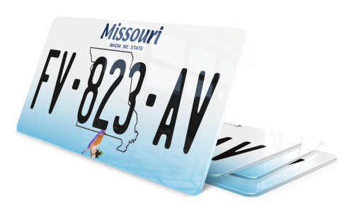 Plaque immatriculation Missouri USA 30x15