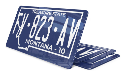 Plaque immatriculation Montana Treasure State USA 30x15