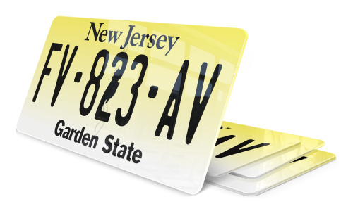 Plaque immatriculation New Jersey USA 30x15