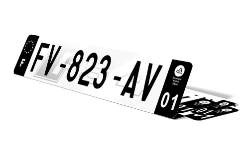 Plaque d'Immatriculation Décorative Audi RS4