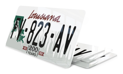 Plaque immatriculation Louisiana USA 30x15