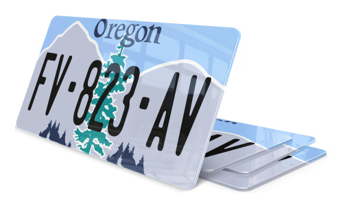 Plaque immatriculation Oregon 2 USA 30x15