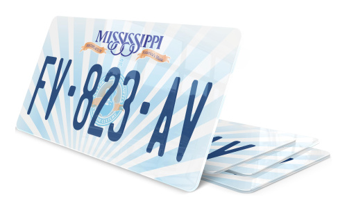 Plaque immatriculation Mississippi USA 30x15