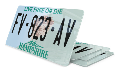 Plaque immatriculation New Hampshire 2 USA 30x15
