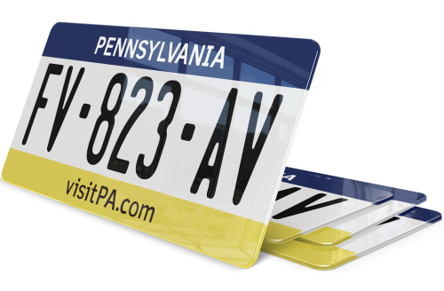 Plaque immatriculation Pennsylvanie USA 30x15
