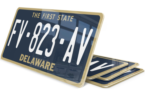 Plaque immatriculation Delaware USA 30x15