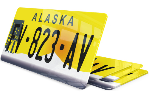 Plaque immatriculation Alaska 2 USA 30x15cm