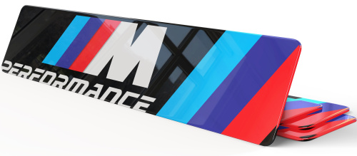 Plaque d'Immatriculation Décorative BMW M Performance