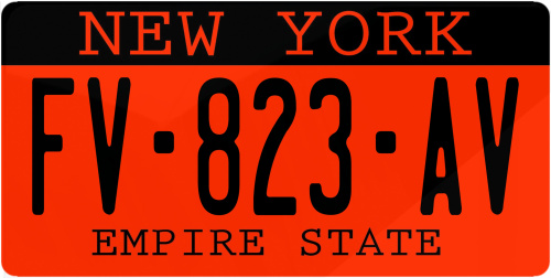 Plaque immatriculation New York 3 USA 30x15cm
