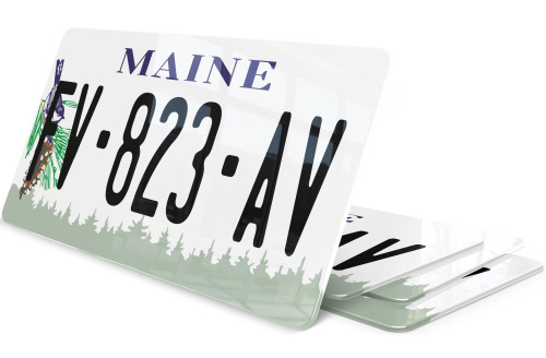 Plaque immatriculation Maine 2 USA 30x15