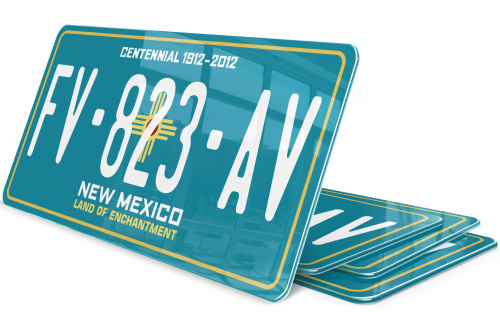 Plaque immatriculation Nouveau Mexique USA 30x15