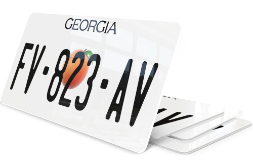 Plaque immatriculation Géorgie USA 30x15
