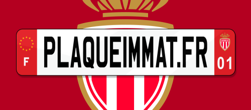 Plaque immatriculation Monaco