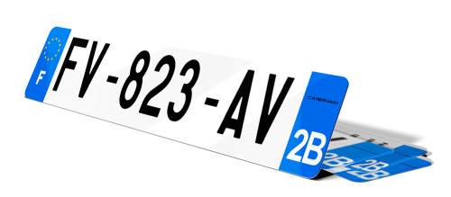Plaque d'immatriculation CATERHAM