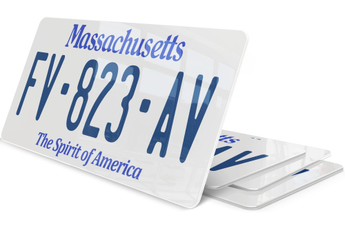 Plaque immatriculation Massachusetts USA 30x15