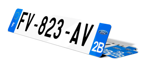 Plaque d'immatriculation FORD