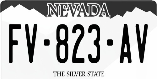Plaque immatriculation Nevada 3 USA 30x15cm