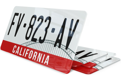 Plaque immatriculation California 2 USA 30x15cm