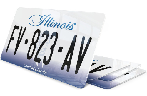 Plaque immatriculation Illinois USA 30x15cm