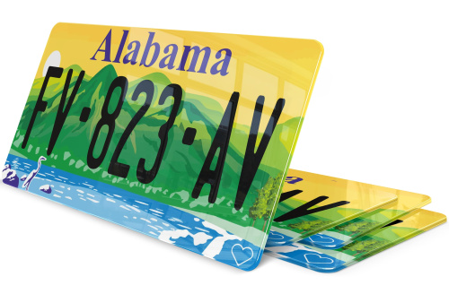 Plaque immatriculation Alabama 2 USA 30x15