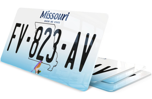 Plaque immatriculation Missouri USA 30x15