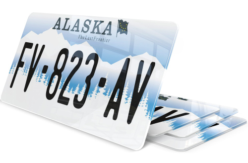 Plaque immatriculation Alaska USA 30x15cm