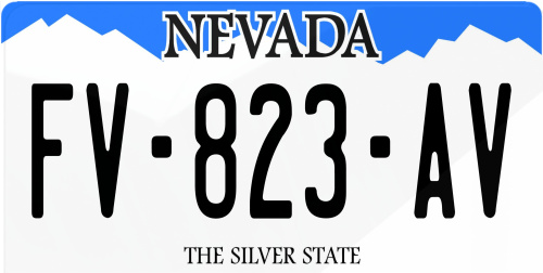 Plaque immatriculation Nevada 2 USA 30x15cm