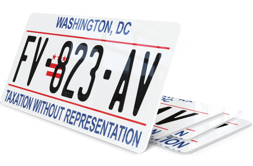 Plaque immatriculation Washington DC USA 30x15