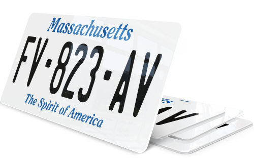 Plaque immatriculation Massachusetts The Spirit Of America USA 30x15
