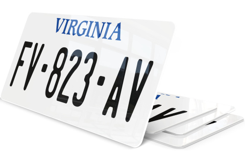 Plaque immatriculation Virginie 2 USA 30x15