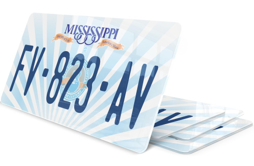 Plaque immatriculation Mississippi USA 30x15